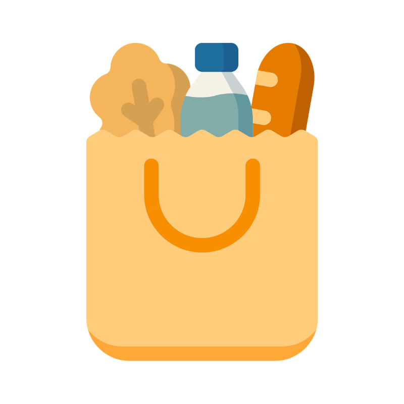 A bag of groceries